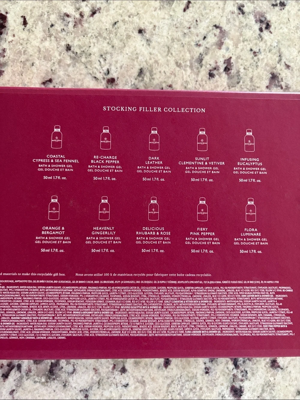 Molton brown unused travel body wash set